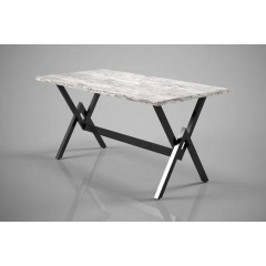Обідній стіл Вектра Tenero 120х75 см прямокутний на металевих ніжках Ромни