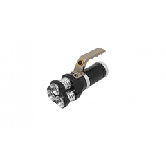 Аккумуляторный фонарик Светодиодный фонарь прожектор с ручкой 3 x LED-XPE LED 30 W от сети и от автомобильного прикуривача черный Токмак