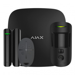 Комплект бездротової сигналізації Ajax StarterKit Cam (8EU) UA black з фотоверифікацією тривог Балаклія
