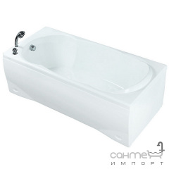 Прямоугольная акриловая ванна с сифоном, каркасом и передней панелью Doctor Jet PRIMA-A 170х72 h61/67 белая Полтава