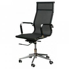 Офисное кресло Solano mesh черное с высокой спинкой сеткой Ровно