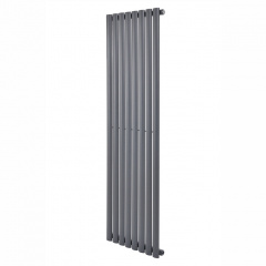 Дизайнерский вертикальный радиатор отопления ARTTIDESIGN Rimini 8/1800/472/50 серый матовый. Ужгород