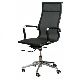 Офисное кресло Solano mesh черное с высокой спинкой сеткой