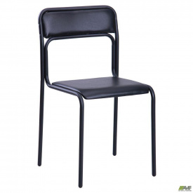 Офісний стілець AMF Аскона чорний на металевих ніжках