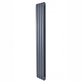 Вертикальный дизайнерский радиатор отопления ARTTIDESIGN Verona 4/1800 серый матовый
