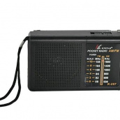 Портативное ретро радио Knstar K- 257 на батарейках 11*7 см черное