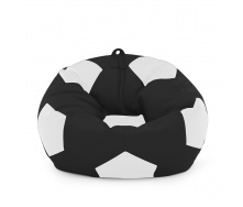 Крісло мішок М'яч Оксфорд 100см Студія Комфорту Розмір Стандарт Чорний + Білий