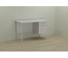 Комп'ютерний стіл Ferrum-decor Гаррі 75x140x60 білий ДСП Біле 32мм