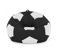 Крісло мішок М'яч Оксфорд 120см Студія Комфорту Великий Чорний + Білий