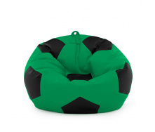 Кресло мешок Мяч Оксфорд 100см Студия Комфорта размер Стандарт Зеленый + Черный
