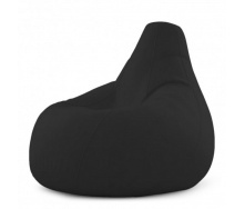 Кресло Мешок Груша Велюр 150х100 Студия Комфорта размер Большой черный