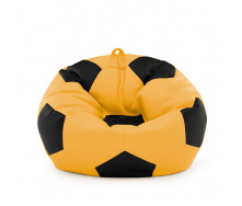 Кресло мешок Мяч Оксфорд 100см Студия Комфорта размер Стандарт Желтый + Черный