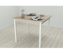 Стол кухонный Ferrum-decor Диего 75x90x90 Белый ДСП Сонома 16мм (DIE0025)