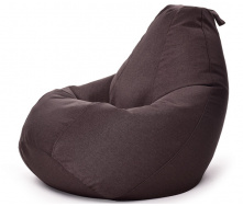 Кресло Мешок Груша Рогожка 150х100 Студия Комфорта размер Большой коричневый
