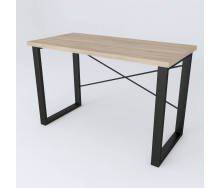 Письмовий стіл Ferrum-decor Драйв 750x1200x600 Чорний метал ДСП Дуб Сонома 32 мм (DRA151)