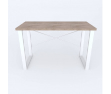 Письмовий стіл Ferrum-decor Драйв 750x1200x700 Білий метал ДСП Дуб Сонома Трюфель 32 мм (DRA229)