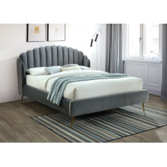 Двуспальная кровать Signal Calabria Velvet 160X200 Серый (CALABRIAVSZZL) Сумы