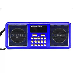 Портативный радиоприёмник аккумуляторный FM радио YUEGAN YG-1881UR c SD-карта MP3 плеер синий Михайловка