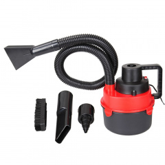 Автомобильный пылесос Turbo Vacuum Cleaner Wet Dry canister 12V с насадками Красный Запорожье