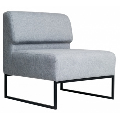 Кресло Richman Лаунж со спинкой 770 x 770 x 830H см Серое Надворная