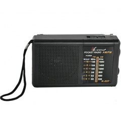 Портативное ретро радио Knstar K- 257 на батарейках 11*7 см черное Вінниця
