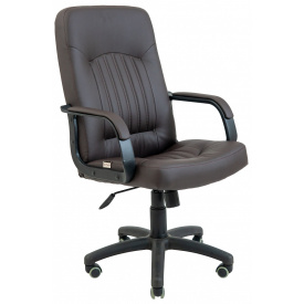 Офісне крісло керівника Richman Фіджі Zeus Deluxe Brown Пластик Річ М3 MultiBlock Коричневе