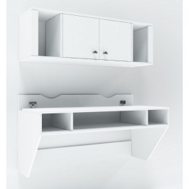 Навесной компьютерный стол Comfy Home AirTable-II Kit WT Белый