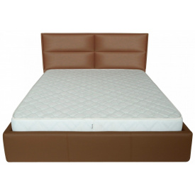 Кровать Richman Шеффилд VIP 120 х 190 см Флай 2213 A1 С дополнительной металлической цельносварной рамой Светло-коричневая