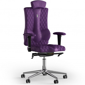 Кресло KULIK SYSTEM ELEGANCE Антара с подголовником со строчкой Фиолетовый (10-901-WS-MC-0306)