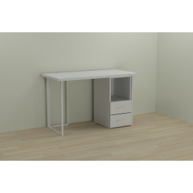 Комп'ютерний стіл Ferrum-decor Отто 75x140x70 білий ДСП Біле 32мм