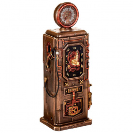 Настольные часы в виде Бензоколонки Veronese AL31193 Коричневый