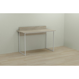 Комп'ютерний стіл Ferrum-decor Скай 75x140x70 білий ДСП Дуб Сонома 16мм