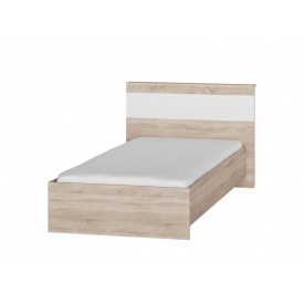 Односпальне ліжко Еверест Соната-900 сонома + білий