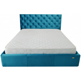 Ліжко Richman Ковентрі VIP 120 х 200 см Missoni 016 З додатковою металевою цільнозварною рамою Синє