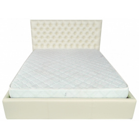 Ліжко Richman Кембридж VIP 120 х 200 см Флай 2200 A1 З додатковою металевою цільнозварною рамою Біла