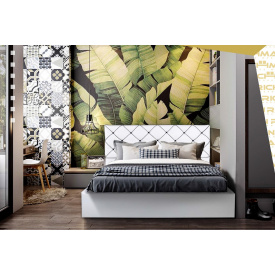 Ліжко Двоспальне Richman Меліса VIP 160 х 190 см Флай 2200 З додатковою металевою цільнозварною рамою Біла