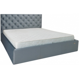 Ліжко Richman Ковентрі VIP 140 х 200 см Missoni 030 З додатковою металевою цільнозварною рамою Синя