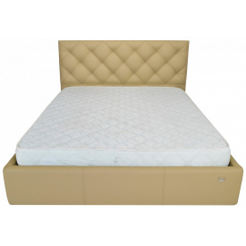 Кровать Двуспальная Richman Бристоль VIP 160 х 200 см Флай 2238 С дополнительной металлической цельносварной рамой Бежевая