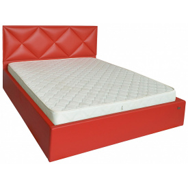 Кровать Двуспальная Richman Лидс VIP 160 х 200 см Boom 16 С дополнительной металлической цельносварной рамой Красная