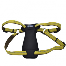 Светоотражающая шлея с нагрудником для собак Coastal K9 Explorer Harness 20.4 - 45.3 кг золотарник 2.5 х 66 - 96.5 см (76484369520)