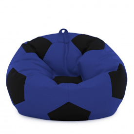 Кресло мешок Мяч Оксфорд 120см Студия Комфорта размер Большой Синий + Черный