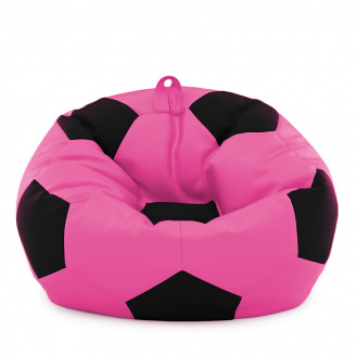 Кресло мешок Мяч Оксфорд 120см Студия Комфорта размер Большой Розовый + Черный