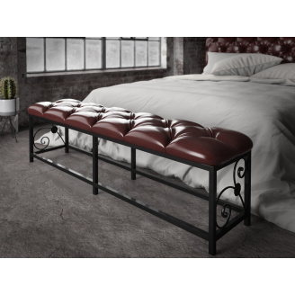 Пуф ліжковий Tenero Кадіс 1550х370х450 мм Чорний з коричневим (1000002133)