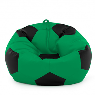 Кресло мешок Мяч Оксфорд 120см Студия Комфорта размер Большой Зеленый + Черный