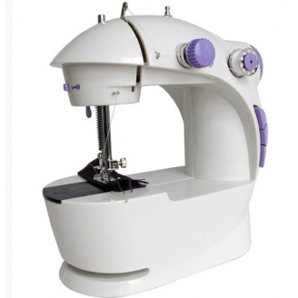 Мини швейная машинка Sewing Machine FHSM - 201 4 в 1 с подсветкой и адаптером
