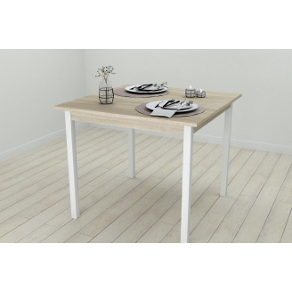 Стол кухонный Ferrum-decor Диего 75x90x90 Белый ДСП Сонома 16мм (DIE0025)