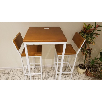 Комплект барний (стіл + стільці) GoodsMetall в стилі Лофт 