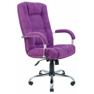 Офисное Кресло Руководителя Richman Альберто Мисти Dark Violet Хром М1 Tilt Фиолетовое