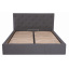 Ліжко Richman Брістоль VIP 120 х 190 см Місті Dark Grey З додатковою металевою цільнозварною рамою Темно-сіра Вінниця