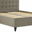 Ліжко Двоспальне Richman Ніколь Vip Wood 160 х 200 см Melva 20 A1 З додатковою металевою цільносварною рамою Сіра Полтава